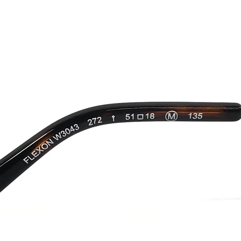 Flexon Eyeglasses Frames W3043 272 Satin Taupe Crystals Titanium 51-18-135